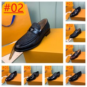 8 Style Comfort Business Leather Shoes Men Casual Formal Leather Men Shoes Slip On Brogue Simple Designer Loafers Shoes Men Flats Wedding size 38-45