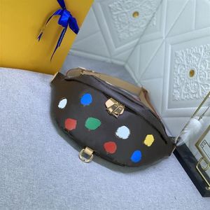 Designer Yayoi Kusama bumbag Donne uomini Bum borse a cintura in vita Borsa per torace Crossbody Woman Borse del corpo Monogrammi genuini191y