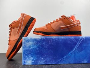 Kavramlar x Düşük paten ayakkabıları turuncu ıstakoz turuncu don elektro elektro turuncu beyaz desinger ayakkabıları koşu spor spor ayakkabıları kutu ile geliyor