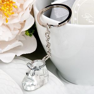 Hochzeit der Partei-Bevorzugungs-12pcs/lot bevorzugt KristallBabyschuh Keychain Taufgeschenk-Dusche