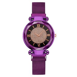 Avanadores de punho Moda de moda Vista para mulheres Magnet Luxo Roman Digital Watches Men GyPsophila Ladies Quartz Zegarek Damski MontrewristWatche