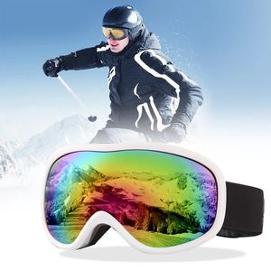 Maschere da sci Doppi strati UV400 Antifog Maschera grande Occhiali Sci Neve Uomo Donna Snowboard Occhiali da sole Occhiali 231127