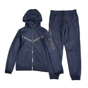 Herren-Trainingsanzug, Tech-Set, Designer-Herren-Trainingsanzug-Set, Frühling, Herbst, langärmelig, Kapuzenpullover, Jacke, Kapuze, Lauf-Jogginghose, Rugby-Trainingsanzug, Oberteile und Unterteile, M9