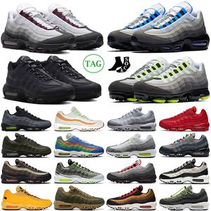 OG 95 scarpe da corsa uomo donna 95s Crystal Blue Dark Beetroot Triple Black White Neon Solar Red Midnight Navy Smoke Grey Greedy scarpe da ginnastica da uomo sneakers da esterno