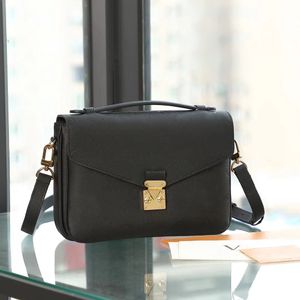 Luxurys tasarımcılar çanta kabartma çiçek pochette m45596 kadın çanta haberci çantaları gerçek deri metis zarif kadın omuz crossbody çantası m40780