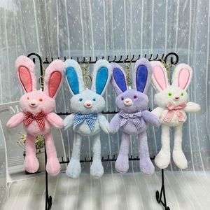 Bambole di peluche Coniglietto Peluche con orecchie tirate su Gambe Accessori portachiavi carini per bambini Ragazze 230427