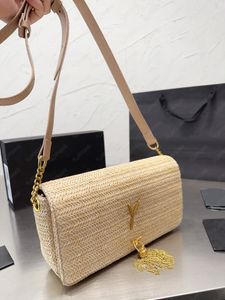 Gaby Designer Bags 2023 Beach Shoulder Purse for Women Straw Square Bags Raffia Portable Crossbody Bags Popular Totes Handbags