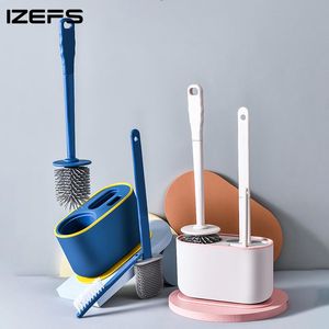 Escovas IZEFS Banheiro TPR Escova de vaso sanitário Conjunto de escova de limpeza multifuncional Ferramenta de limpeza doméstica sem becos sem saída Conjunto de acessórios de banheiro