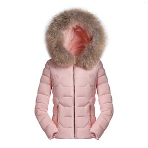 女性用ジャケットビッグサイズS-3XLウォームコートフード付きジャケット冬の女性パッド入り薄いジッパーショート肥厚女性コットンアウター