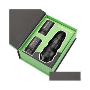 Tätowiermaschine Hine Exo Wireless Pen Powerf Coreless Motor Aufladbare Lithiumbatterie Künstlerwerkzeug Grüne Farbe Drop Lieferung Gesundheit Bea Dhy8C