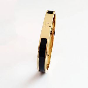 Designer Bracelet Classic Letter Bracelet Women's Couple's Bracelets 18k Gold Rose Gold Silver Tri-Colour Bangle 8MM Wide Size 17 Luxury Jewellery