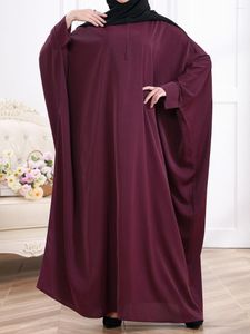 Etnik Giyim Ramazan Eid Dua Abaya Türkiye Jilbab Müslüman Hicab Elbise Fermuarı Dubai İslam Kaftan Robe ile Kadınlar İçin Gevşek Abayas