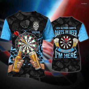 الرجال tirts perts و darts t-shirt قمم قمم مخصصة قميص قصير الأكمام o-رقبة القطن المحمل