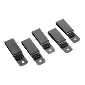 Kancalar 1/5pcs Metal Siyah Yay Toka Kemeri Kip Klipi Cepler İçin Deri Zanaat Cüzdan Anahtar Hooker DIY Bel Clips