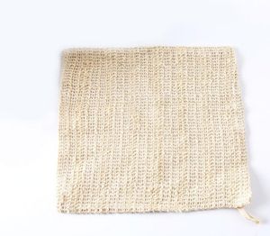 100 Nature Sisal-Reinigungshandtuch für Bad, Körperpeeling, Leinen, Sisal-Waschlappen, 2525 cm, Duschwaschlappen, Sisal-Leinenstoff, 5048317