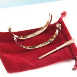 Moda Argento Donna Bracciali in oro rosa Lady Screw Uomo Cacciavite Diamanti Designer di lusso Gioielli da donna Bracciale rigido da uomo necessitano di catene extra per il braccialetto da uomo