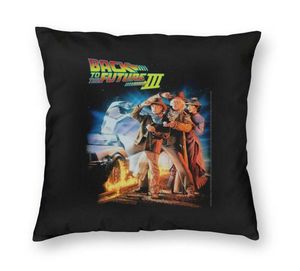 Cushiondecorative Pillow To the Future Covers for Sofa Marty Mcfly Delorean Time Tavel 1980年代映画Nordic Cushion Cover Car6079482