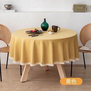 Table Cloth Linen Large Circular Tablecloth TPU Waterproof And Oil Resistant Fabric El Home Round Homestay H3U2538