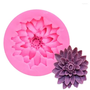 Baking Moulds Lotus Fondant Cake Molds Moule Silicone Decorating Tools Pastry Kitchen Accessories SQ1504