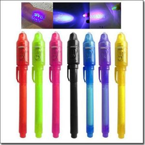 2 w 1 UV Black Light Combo Creative Spiratery Invisible Ink Pen