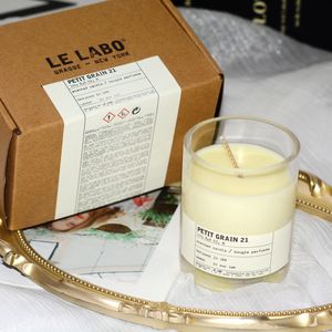 Candle Incense 245g Santal 26 Cedre 11 Laurier 62 Petit Grain 21 Calone 17 Scented Candles Bougie Parfum Wax Grasse New York Long Lasting Smell Fast Ship