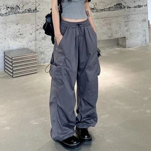 Damenhose, Caprihose, Y2k, Streetwear, Cargohose, Damen, lässig, Vintage, Baggy, weites Bein, gerade Hose, Jogger, große Taschen, Übergröße, Overalls, Jogginghose 231124