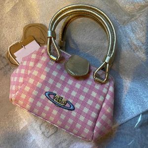 Vivi Design Женская дизайнерская сумка Saturnbag West Queen Mother Mother Pink Plead Bag Симпатичная портативная сумка для мессенджера 230420