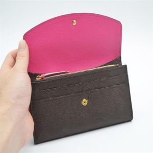 Hochwertige Brieftasche Frauen Reißverschlussbeutel Frauen pu echte Leder -Brieftasche Geldbörse Modehold Tasche Lange Frauen Bag2239