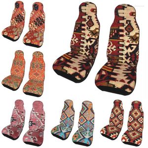 Car Seat Covers Boho Bohemian Turkish Ethnic Kilim Cover 3D Print Tribal Automobiles For Cars SUV Or Van Auto 2 PCS