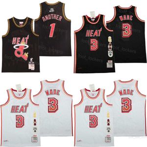 Moive BR Remix DJ Khaled Marble Jerseys Basketball 1 Another Dwyane Wade 3通気性レトロスポーツピュアコットンプルオーバーチームブラックホワイトヴィンテージシャツフィルムハイ