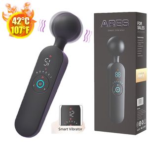 Vibrators 72-Speed Ares-AV Vibrator Female Second Vagina Clitoris G-spot KWD Stimulator Heated Masturbation Device Sex Toys for Women 230426