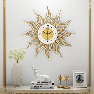 Wanduhren Gold Digitaluhr Modernes Design Luxus Stilvoll Metall Ungewöhnlich Leise Kreativ Horloge Murale Interieur