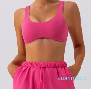 Completo da yoga Reggiseno sportivo traspirante Reggiseno antiurto Crop antisudore Top fitness da donna Push up senza cuciture Sport Palestra Allenamento Biancheria intima morbida