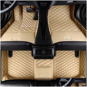 Floor Mats Carpets Custom Car Brand Badge Logo Mat For Dodge Journey Caliber Avenger Challenger Charger Foot Interior Accessories Dhutb