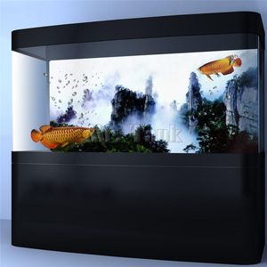 装飾Mr.Tank PVC水族館の背景ポスターWuxia Movem Mountain Fise Fish Tank Backdrop Wallpaperステッカー装飾