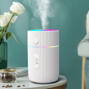 Humidifiers 220ml Mini Air Humidifier Ultrasonic Aroma Essential Oil Diffuser USB Mist Sprayer Home Car Air Humidifier Light for Home Office 230427