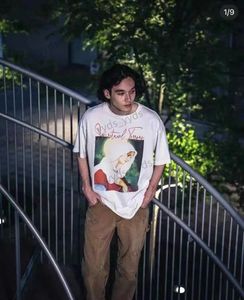 メンズTシャツは、ヴィンテージのセントマイケルショートスリーブTシャツを備えたヴィンテージのセントマイケルショートスリーブTシャツで涼しくなりますグラフィックTシャツ無料配送T231127