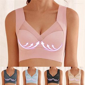 Bras High-quality Sexy Seamless Bra Without Steel Ring Push Up Sports Brassiere Comfortable Anti-Walking Sleep Underwear
