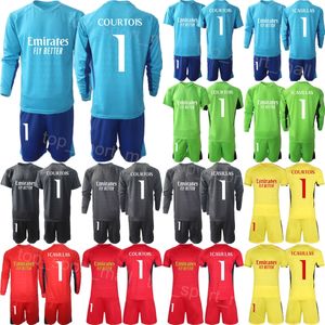 Club Team 23 24 Goleiro Futebol Kepa Arrizabalaga Jersey Set Homem Crianças Manga Longa Andriy Lunin Thibaut Courtois Iker Casillas Navas Camisa de Futebol HuangMa