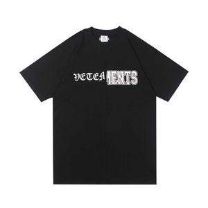 Mens T-shirts 21 Vetements Tshirt Men Women 11 Bet Patchwork Brodery Print Vetements Shortsleeved Tops J230427