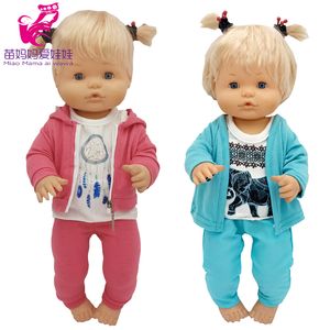 Doll Accessories Reborn Baby Doll Clothes 35cm Pants for 38cm Nenuco Ropa Y Su Hermanita Doll Outfit 230427