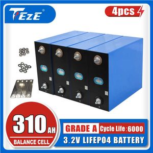 A-уровни Новый 4PCS 3,2 В 310AH 302AH LIFEPO4 Солнечный цикл DEY CYCLE DIY 12 В 24 В 48 В для RV SHIP Электромобиль.