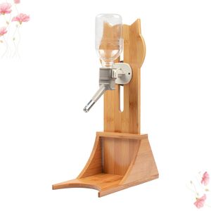 Dispensador de água para alimentação, garrafa alimentadora para cães e gatos, animais de estimação, roedor automático, fonte pequena, tigela, pendurado, sem comida para si mesmo