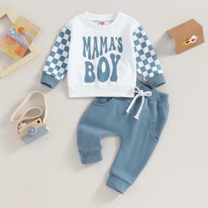 Giyim Setleri Baskı Bebek Erkekler Trailtsuit Sonbahar Kış Çocuklar İçin Two Trailsuit Toddler Uzun Kollu Sweatshirt Pantolon Giysileri Set