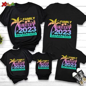 Familjsmatchande kläder Family T Shirts Vacation Matchande Family Outfits Together Shirt Summer Vacation Tshirts Funny Travel Holiday Trip Outfit Shirts 230427