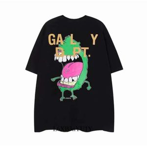 メンズTシャツデザイナーメンズギャラリーTシャツエンジェルブランドネットレッドレトロギャラリーフーディーズデプスメンズアンドレディースショートスリーブガリラヤ印刷9102