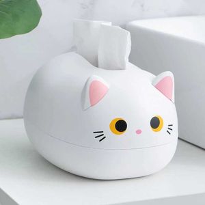 Cute Cat Tissue Box Table Napkin Holder Household Toothpick Holder Kitchen Paper Towel Storage Box Container