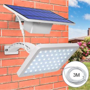 Solar Street Light 800lm 48led Outdoor Waterproof Garden Lamps One Mode Separable and Integrated Wall Light Adjustable Angle