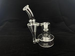 Smoking Pipes rbr recycle High artistic and collection value Glass Recycler Bong 14mm rig Independent design factory supplies wholesale ZZ