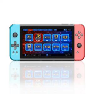 X70 Retro Handheld Game Console Player 7 بوصة H-D Screen Screen Support TF Download Games Video Games